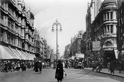 Oxford Street in Central London c1920s