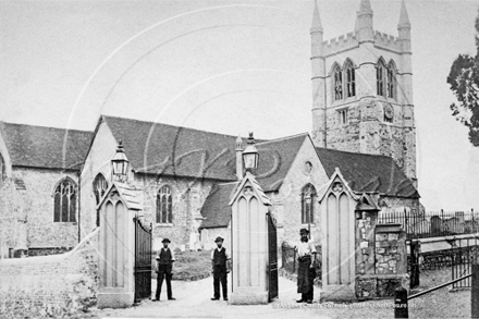 St Andrew's Church, Upper Church Lane, Farnham in Surrey c1894