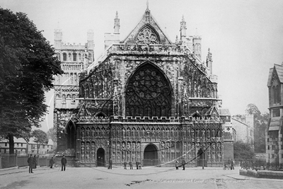 Picture of Devon - Exeter, Cathedral, West Front c1890s - N5292