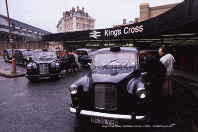 Picture of London - Kings Cross Station, Taxi Rank c1980s - N5328